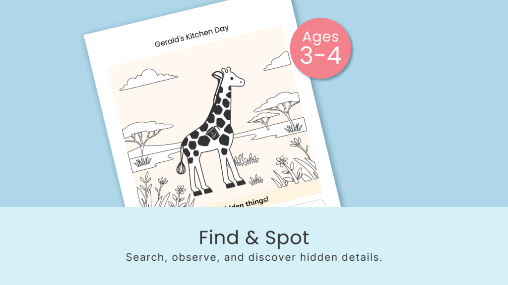 Find and Spot the Difference printable preview