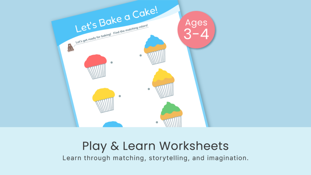 Playtime-themed printable activity preview